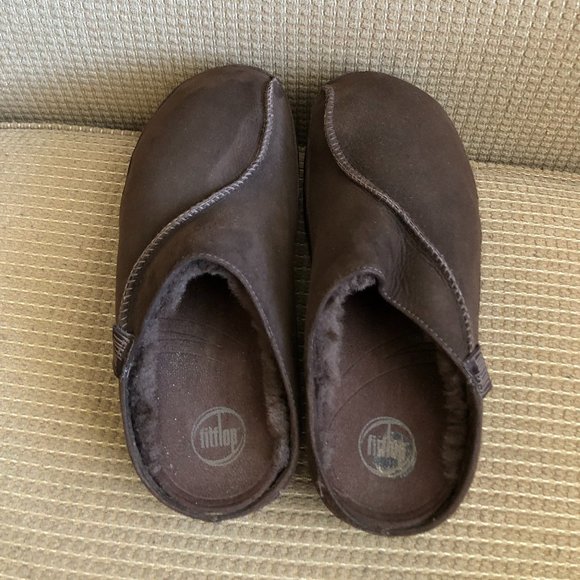 Fitflop Men\'s Brown Suede  Clogs main image 9